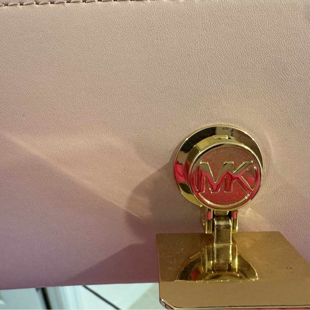 Michael Kors Pink and Gold Handbag